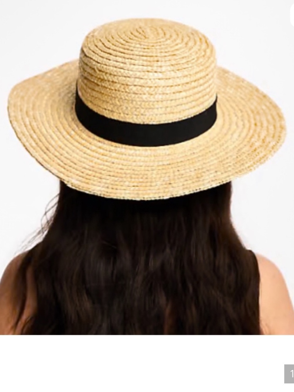 ASOS Natural Straw Boater Hat